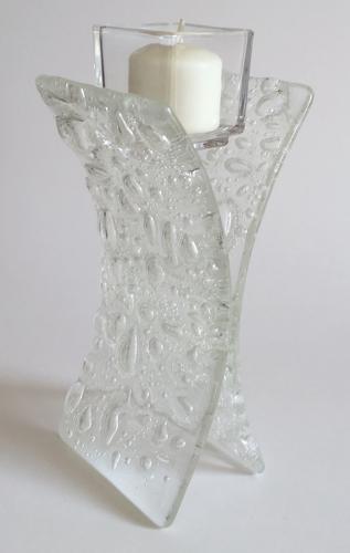 Clear Candle Holder