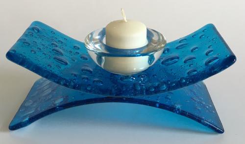 Blue Candle Holder