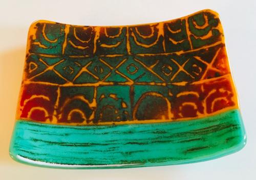 Orange/Green Plate/Platter